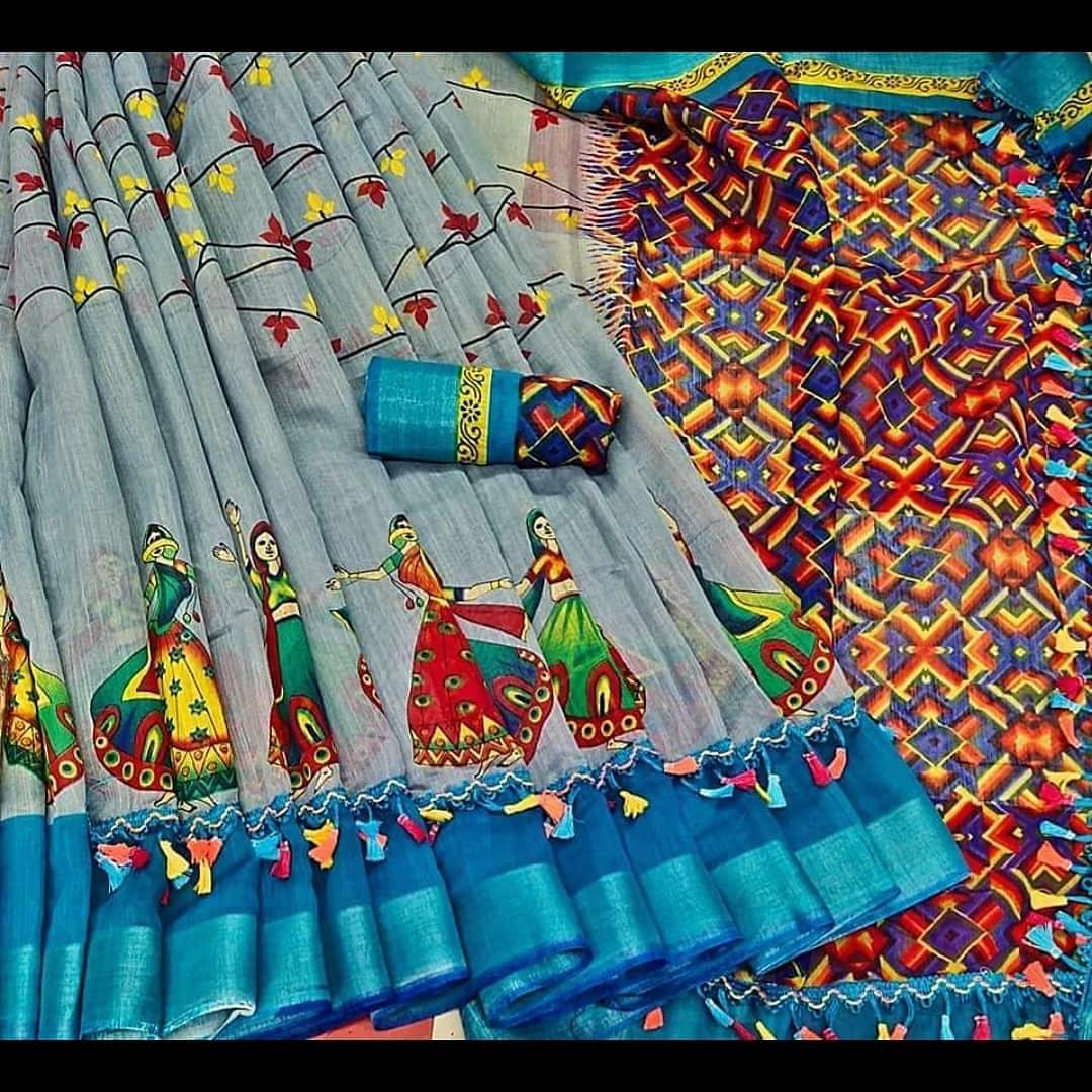 Shree 67 Casual Wear Linen Cotton Printed Latest Saree Collection